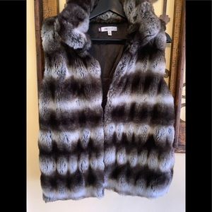 Faux fur vest